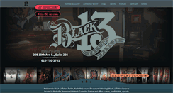 Desktop Screenshot of black13tattoo.com